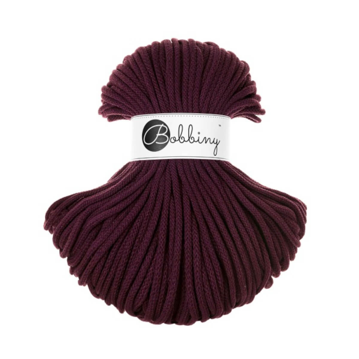Bobbiny - Braided Cord 5MM Premium - Burgundy