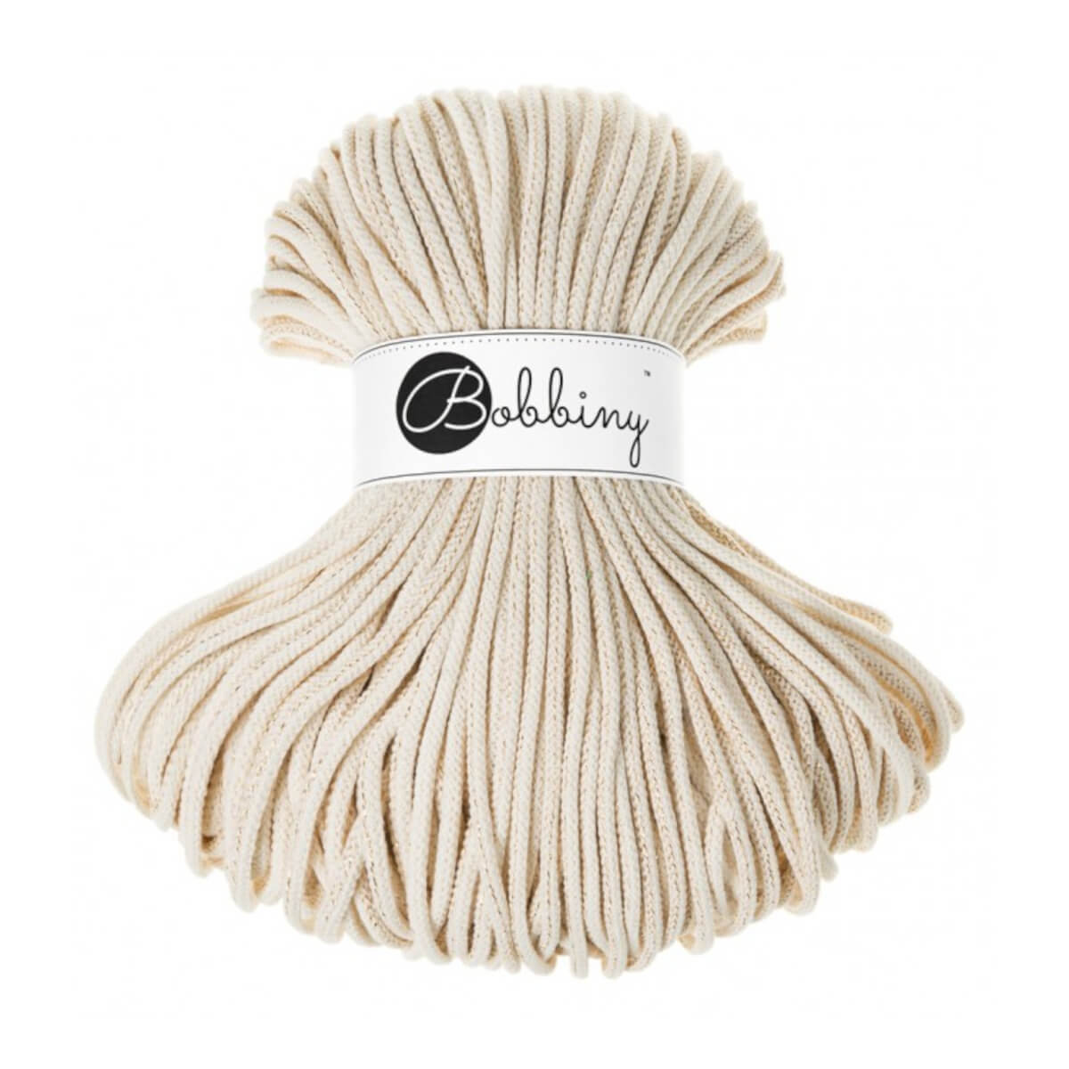 Bobbiny - Braided Cord 5MM Premium - Golden Natural