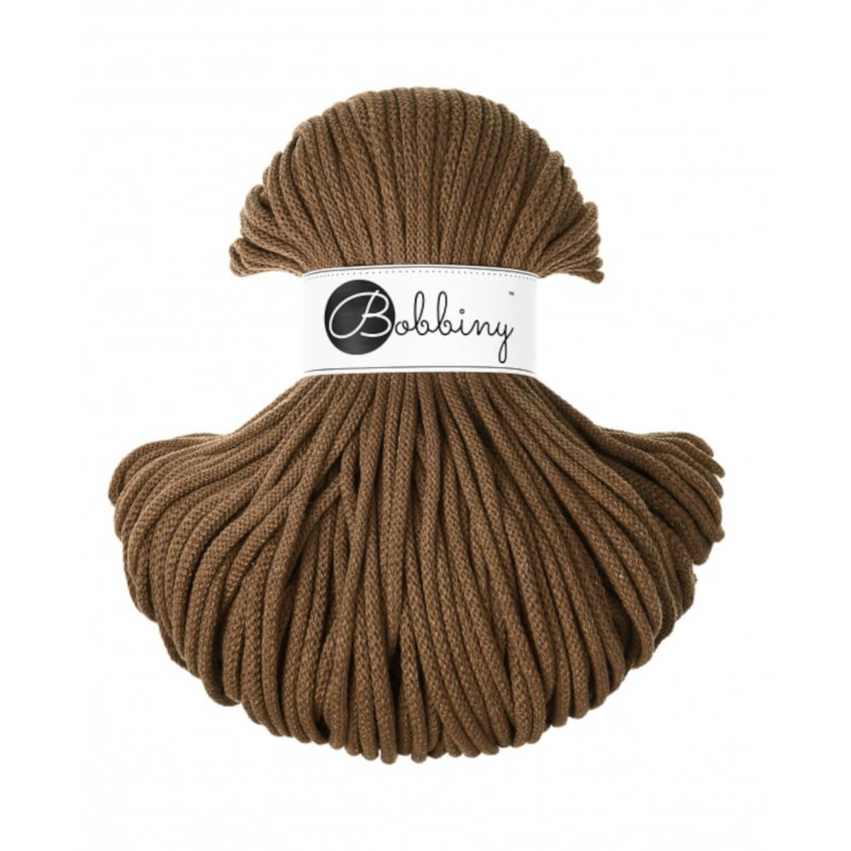 Bobbiny - Braided Cord 5MM Premium - Nut Brown