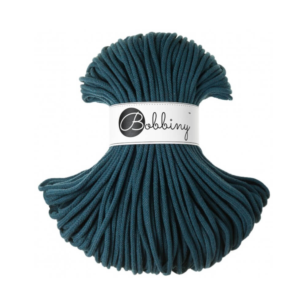 Bobbiny - Braided Cord 5MM Premium - Peacock Blue