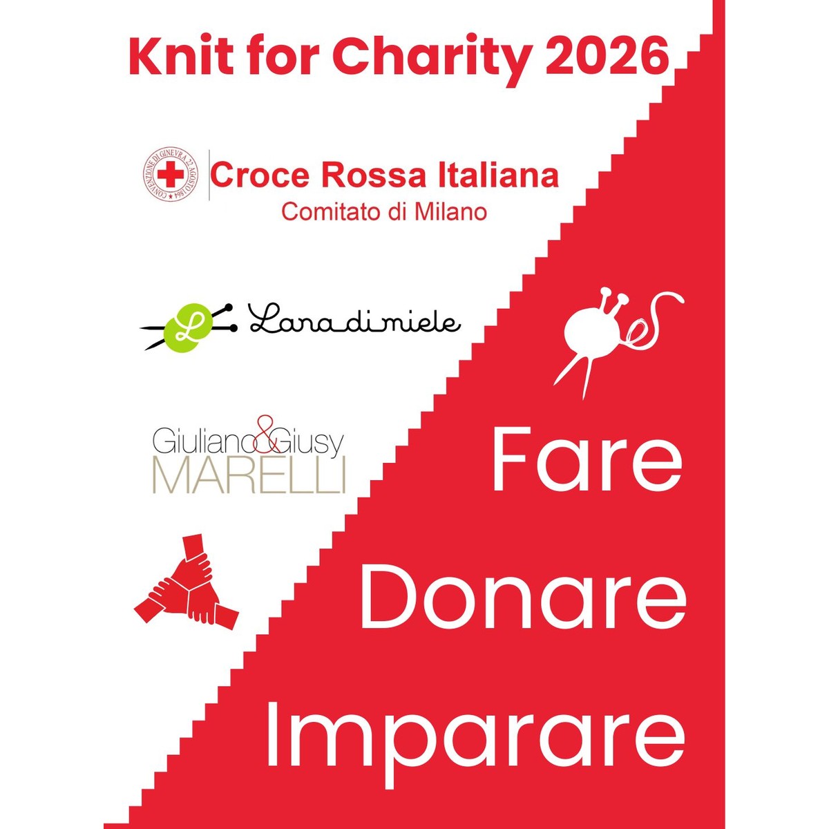 KNIT FOR CHARITY 2026 – LAVORARE A MAGLIA PER BENEFICENZA 2^ edizione