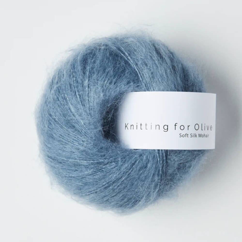 Knitting for Olive - Soft Silk Mohair - Dusty Dove Blue