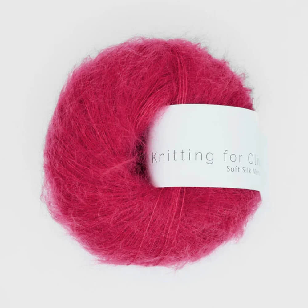 Knitting for Olive - Soft Silk Mohair - Raspberry Red