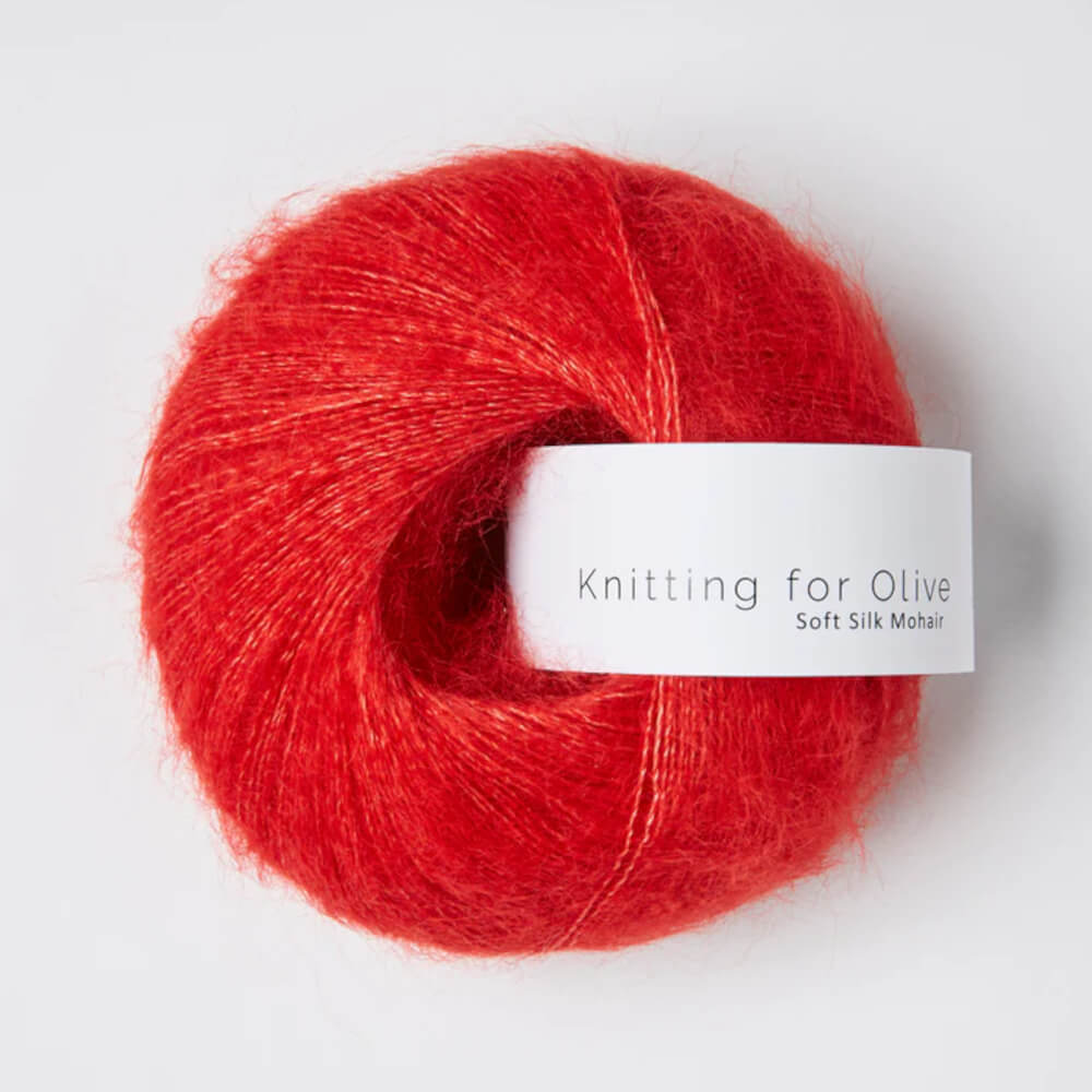 Knitting for Olive - Soft Silk Mohair - Red Currant
