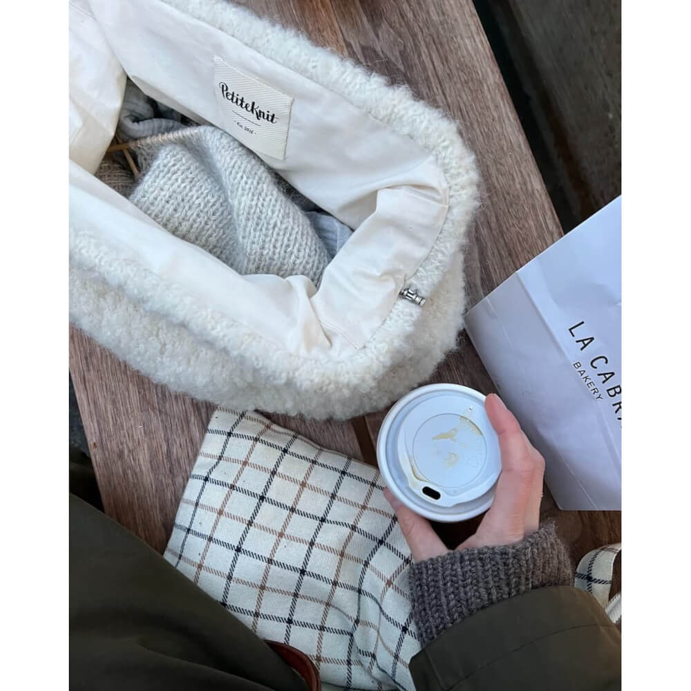 PetiteKnit - Lining for large frame clutch / Juno Bag
