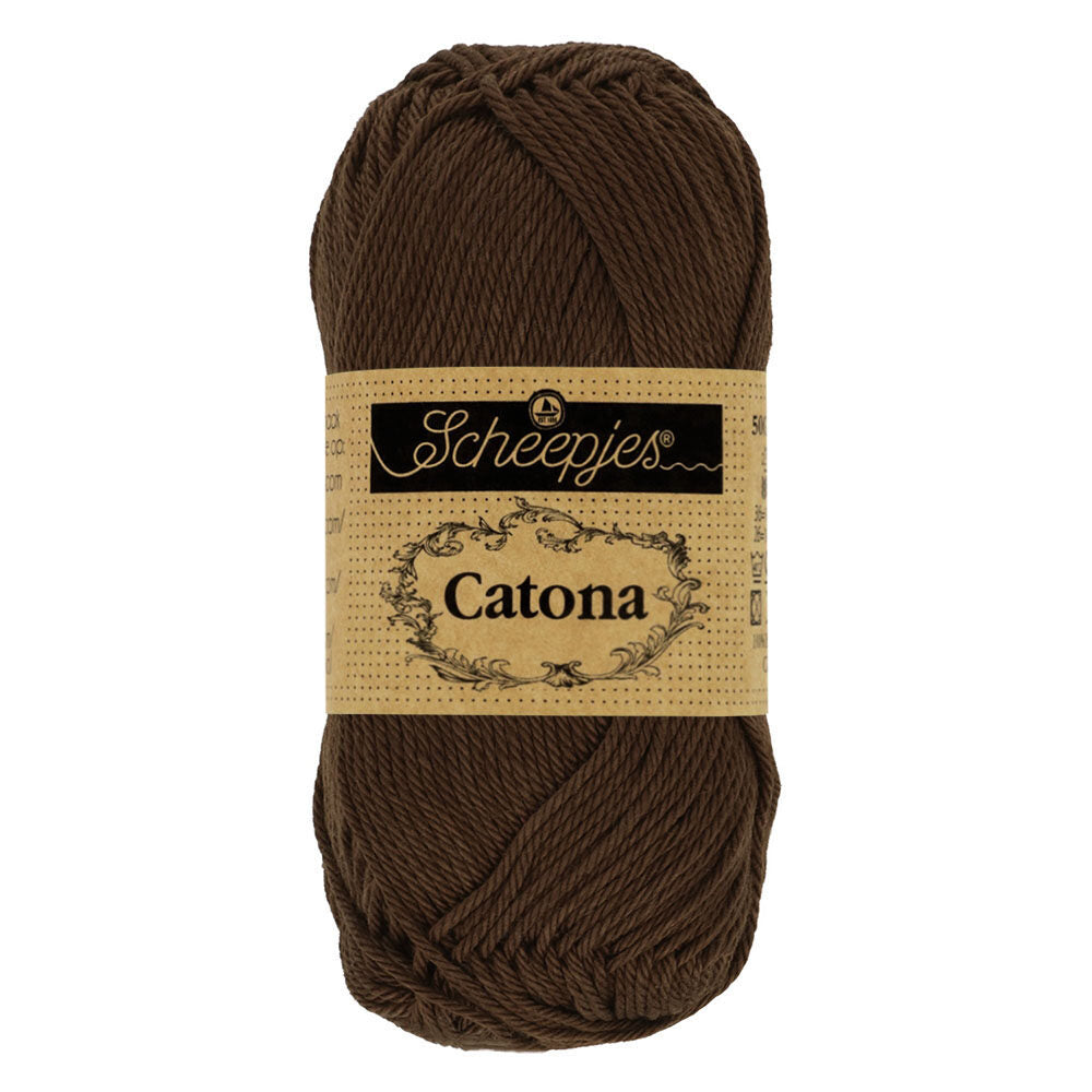 Scheepjes - Catona 25gr - 162 Black Coffee